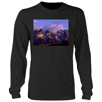 Mountains Men's Heavy Long Sleeve TShirt