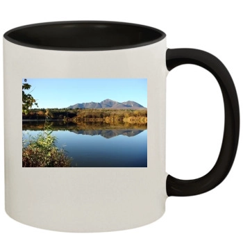 Mountains 11oz Colored Inner & Handle Mug