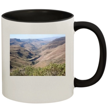 Mountains 11oz Colored Inner & Handle Mug