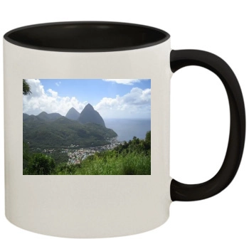 Mountains 11oz Colored Inner & Handle Mug