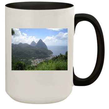 Mountains 15oz Colored Inner & Handle Mug