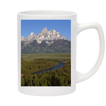 Mountains 14oz White Statesman Mug