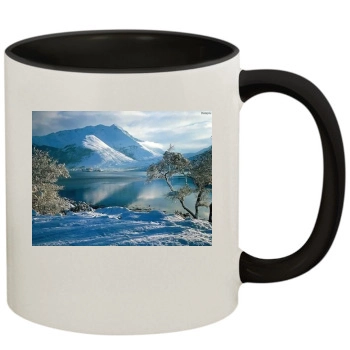 Mountains 11oz Colored Inner & Handle Mug