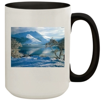 Mountains 15oz Colored Inner & Handle Mug