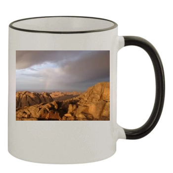 Mountains 11oz Colored Rim & Handle Mug