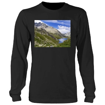 Mountains Men's Heavy Long Sleeve TShirt