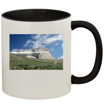 Mountains 11oz Colored Inner & Handle Mug