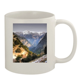 Mountains 11oz White Mug