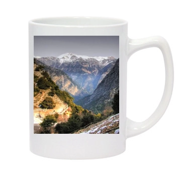 Mountains 14oz White Statesman Mug