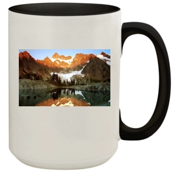 Mountains 15oz Colored Inner & Handle Mug