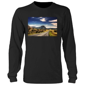 Mountains Men's Heavy Long Sleeve TShirt