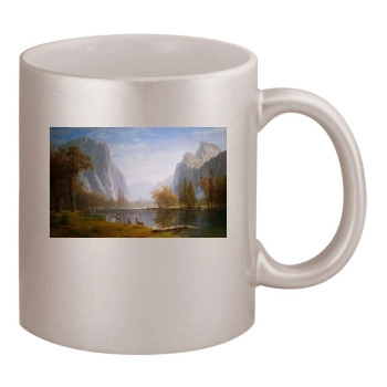 Mountains 11oz Metallic Silver Mug