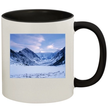 Mountains 11oz Colored Inner & Handle Mug