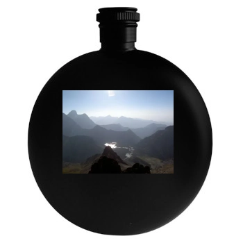 Mountains Round Flask