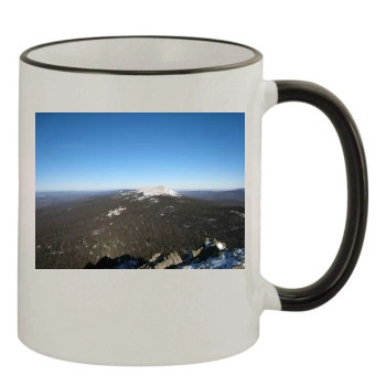 Mountains 11oz Colored Rim & Handle Mug