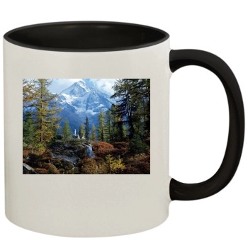 Mountains 11oz Colored Inner & Handle Mug