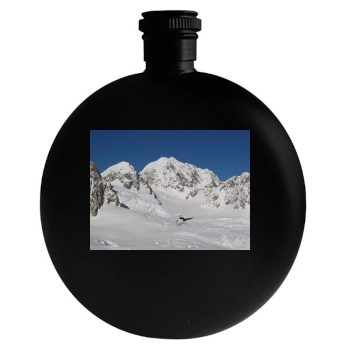 Mountains Round Flask