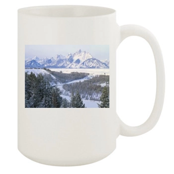 Mountains 15oz White Mug