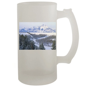 Mountains 16oz Frosted Beer Stein