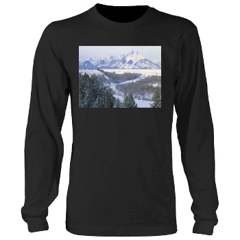 Mountains Men's Heavy Long Sleeve TShirt