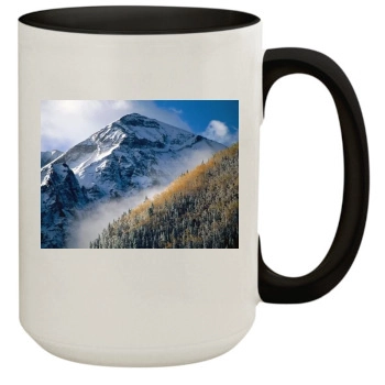 Mountains 15oz Colored Inner & Handle Mug