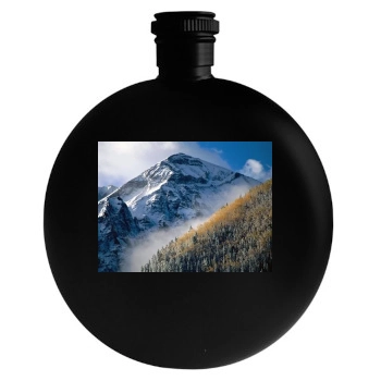 Mountains Round Flask