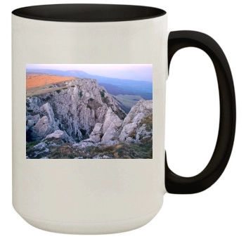 Mountains 15oz Colored Inner & Handle Mug