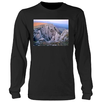 Mountains Men's Heavy Long Sleeve TShirt