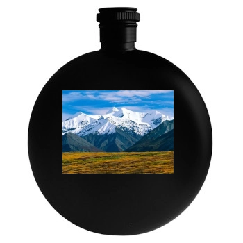 Mountains Round Flask