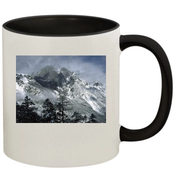 Mountains 11oz Colored Inner & Handle Mug