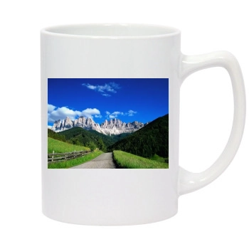 Mountains 14oz White Statesman Mug