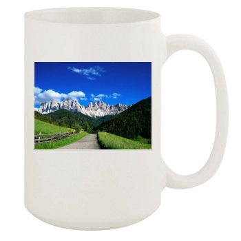 Mountains 15oz White Mug