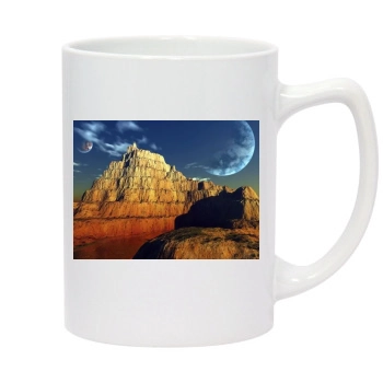 Mountains 14oz White Statesman Mug