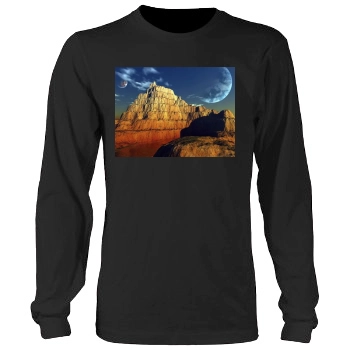 Mountains Men's Heavy Long Sleeve TShirt