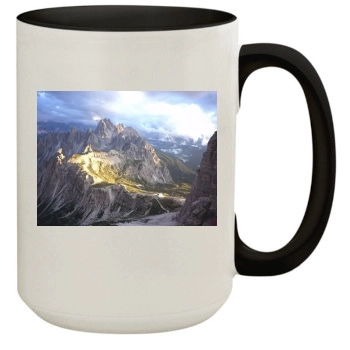 Mountains 15oz Colored Inner & Handle Mug