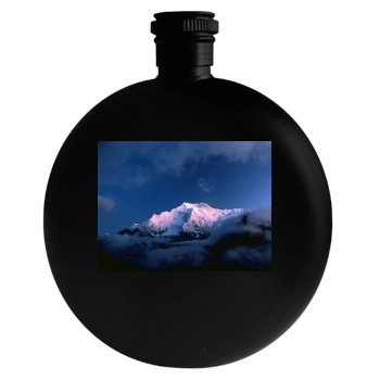 Mountains Round Flask