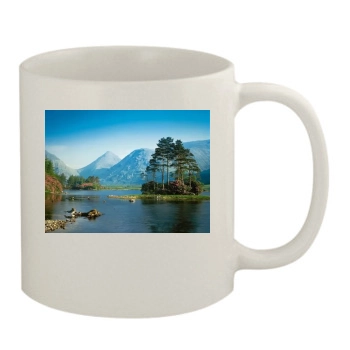 Mountains 11oz White Mug