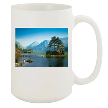 Mountains 15oz White Mug