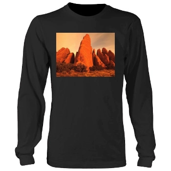 Mountains Men's Heavy Long Sleeve TShirt