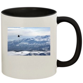 Mountains 11oz Colored Inner & Handle Mug