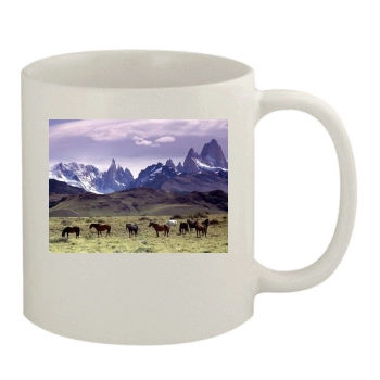 Mountains 11oz White Mug