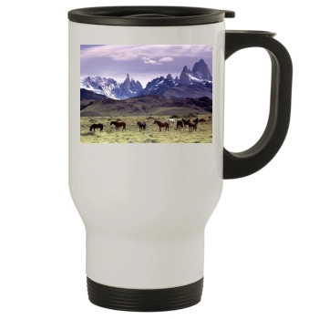 Mountains Stainless Steel Travel Mug