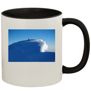 Mountains 11oz Colored Inner & Handle Mug