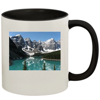 Mountains 11oz Colored Inner & Handle Mug