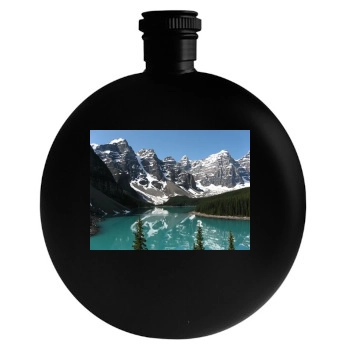 Mountains Round Flask