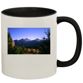 Mountains 11oz Colored Inner & Handle Mug