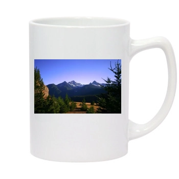 Mountains 14oz White Statesman Mug