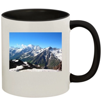 Mountains 11oz Colored Inner & Handle Mug