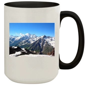 Mountains 15oz Colored Inner & Handle Mug