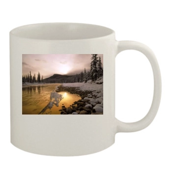 Mountains 11oz White Mug